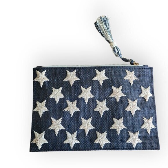 Kayu Raffia Star Pouch with Hand Embroidery - Picture 3 of 11